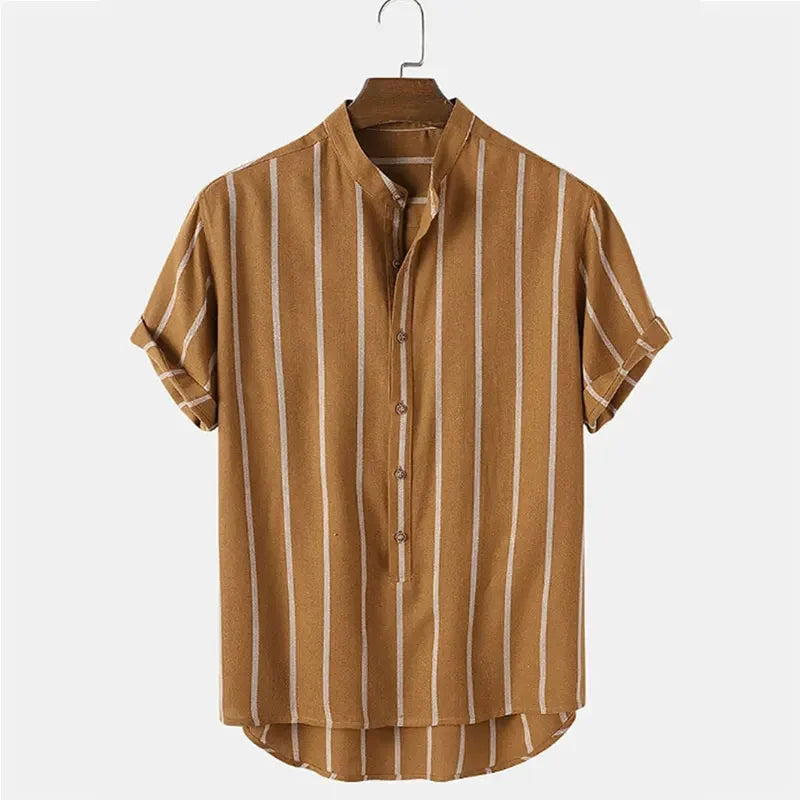 Men Striped Button-Up Shirt | Julian