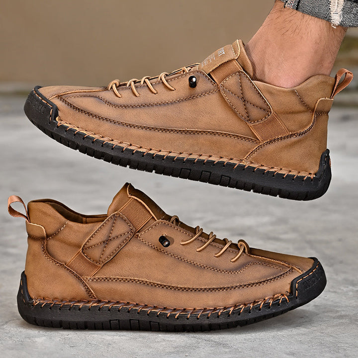 Men Classic Black Lace-Up Shoes | Davian