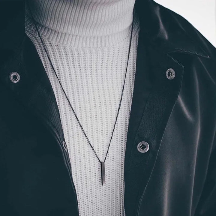 Men Rectangle Pendant Necklace | Daxon