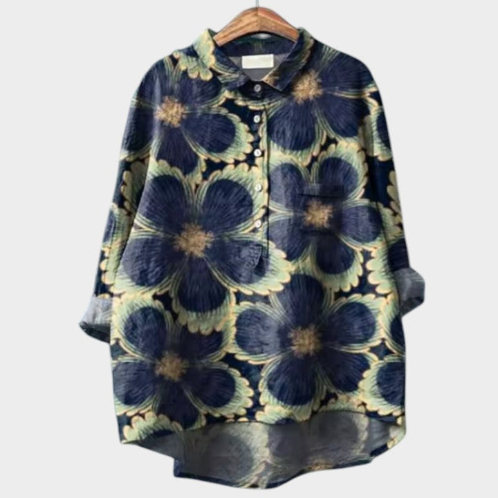 Brielle - Trendy Loose Floral Print Blouse