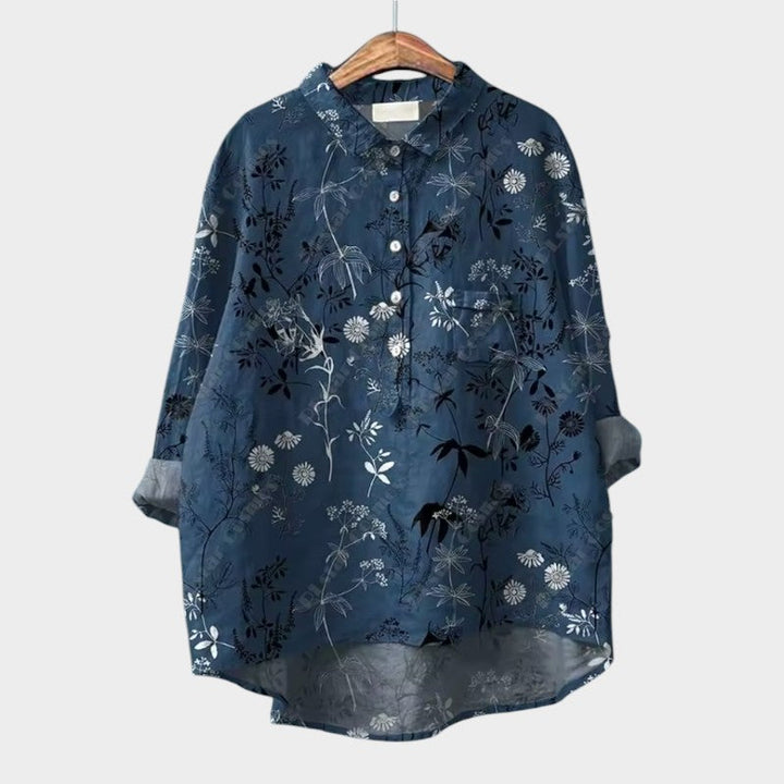 Brielle - Trendy Loose Floral Print Blouse