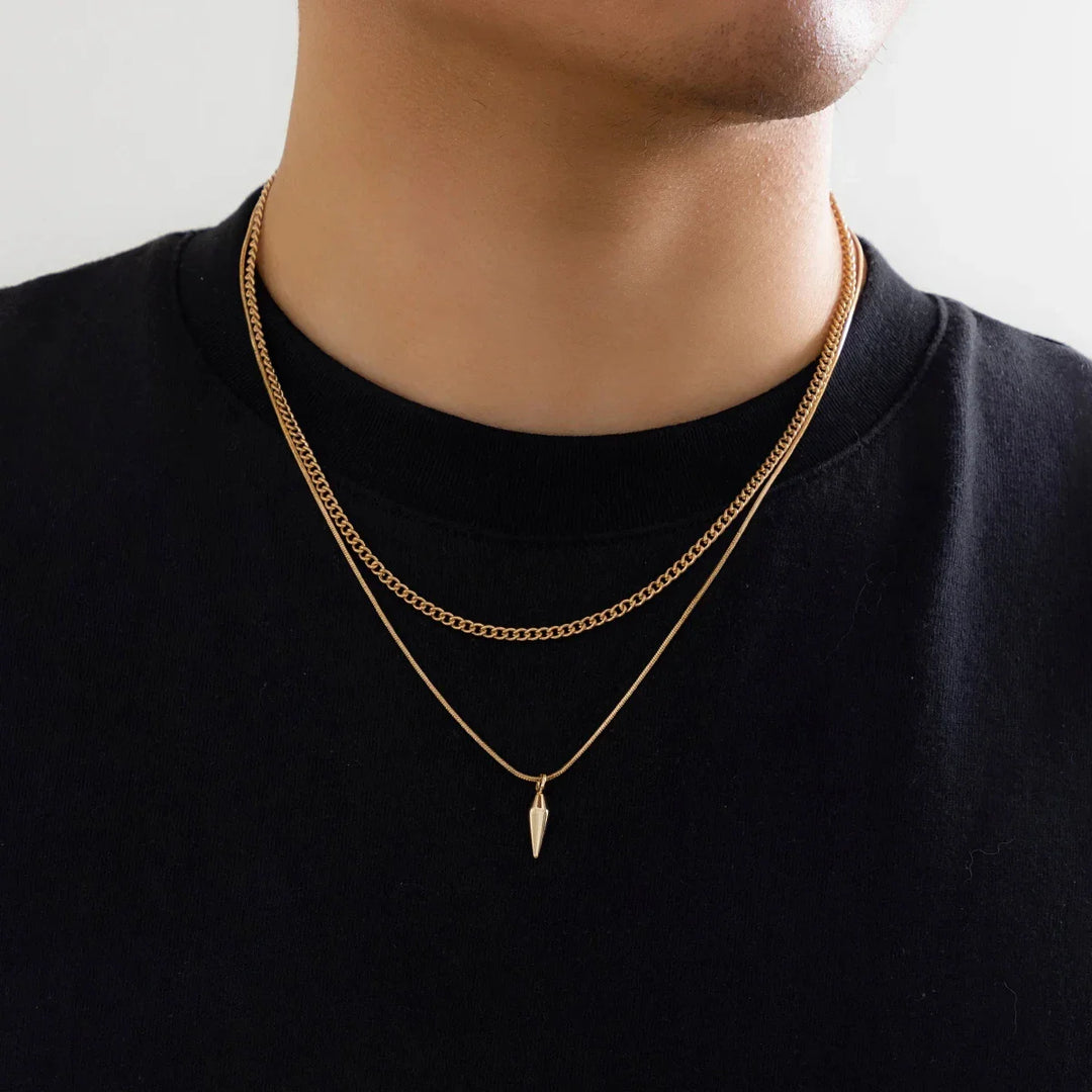 Men Snake Chain Necklace Set | Jarek