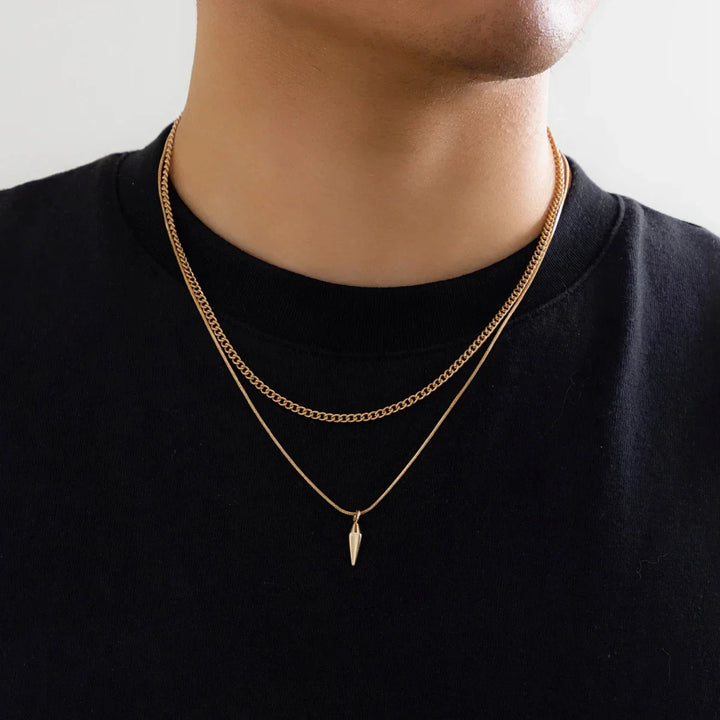 Men Snake Chain Necklace Set | Jarek