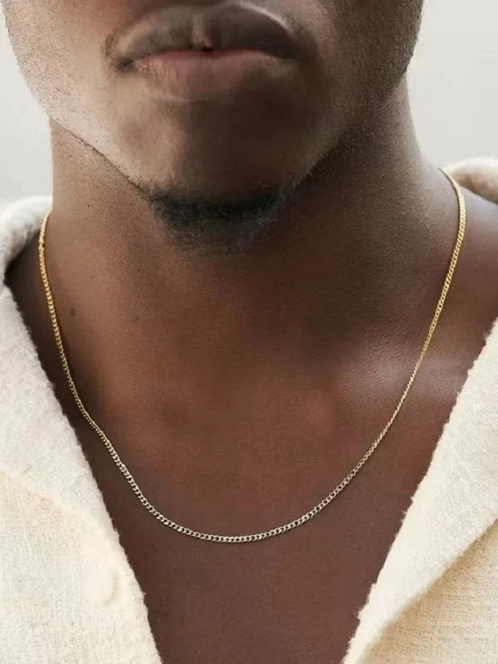 Men Cuban Chain Necklace 3mm | Daxon