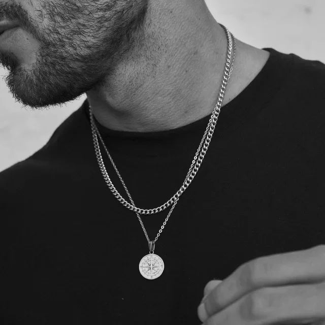 Men Compass Pendant Necklace | Rael