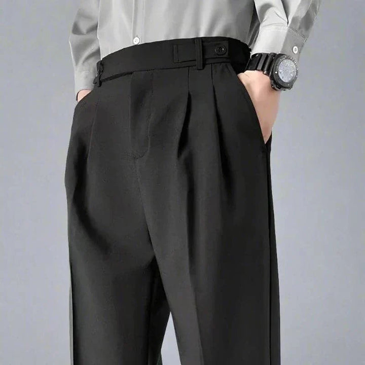 Men Classic Fit Pleated Pants | Salvetti