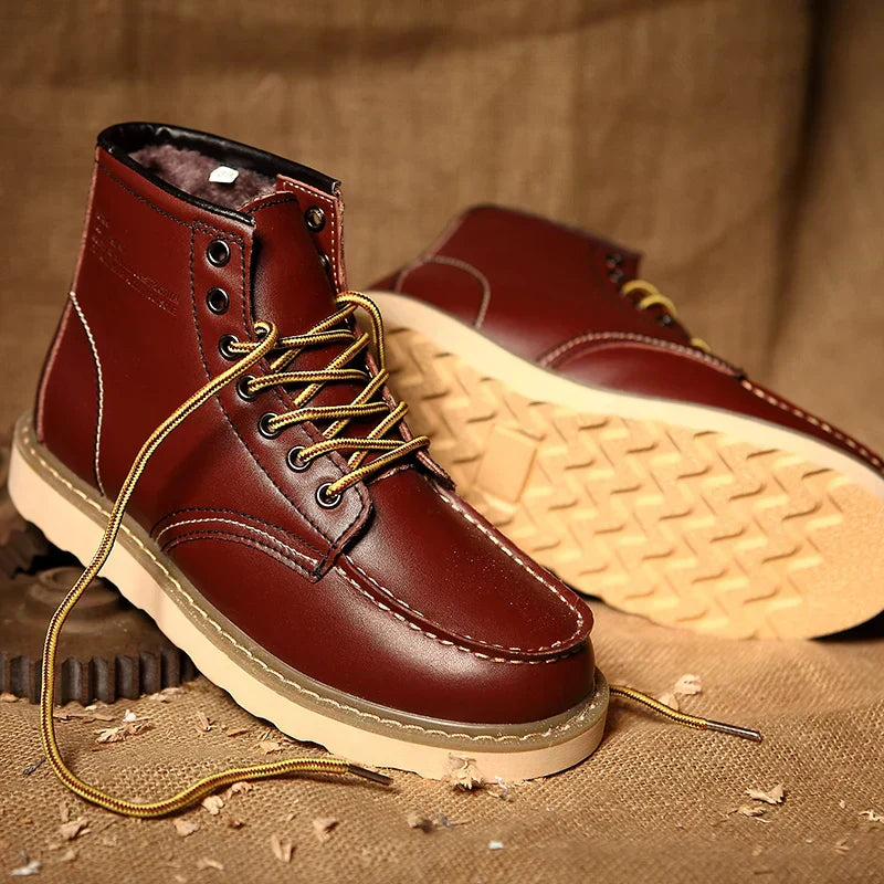 Men Rugged Leather Boots | Rafael