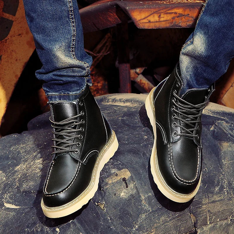 Men Rugged Leather Boots | Rafael