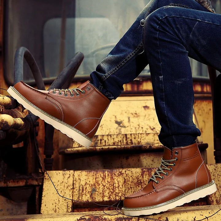Men Rugged Leather Boots | Rafael
