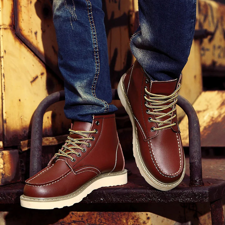 Men Rugged Leather Boots | Rafael