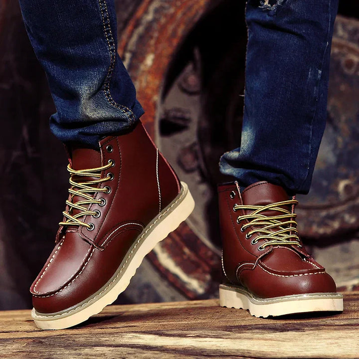 Men Rugged Leather Boots | Rafael