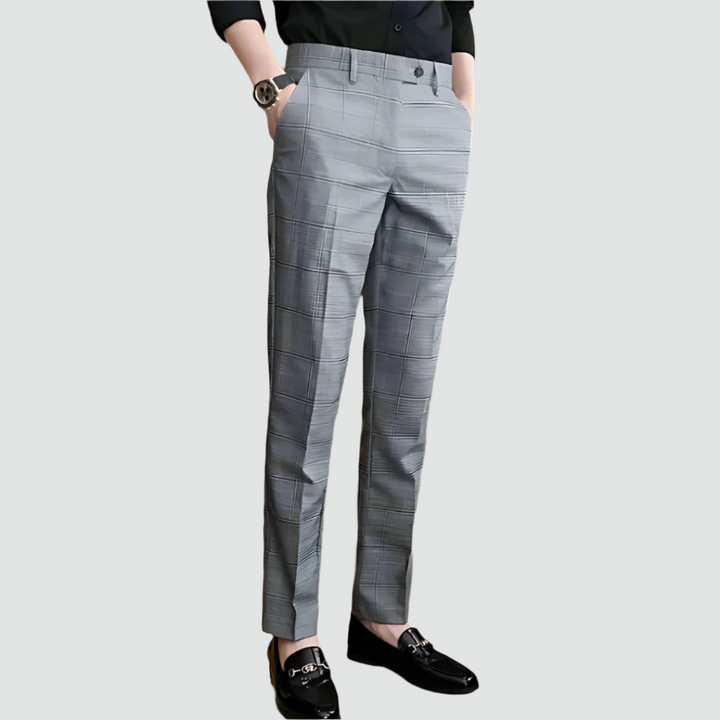 Men Slim-Fit Striped Trousers | Dominic
