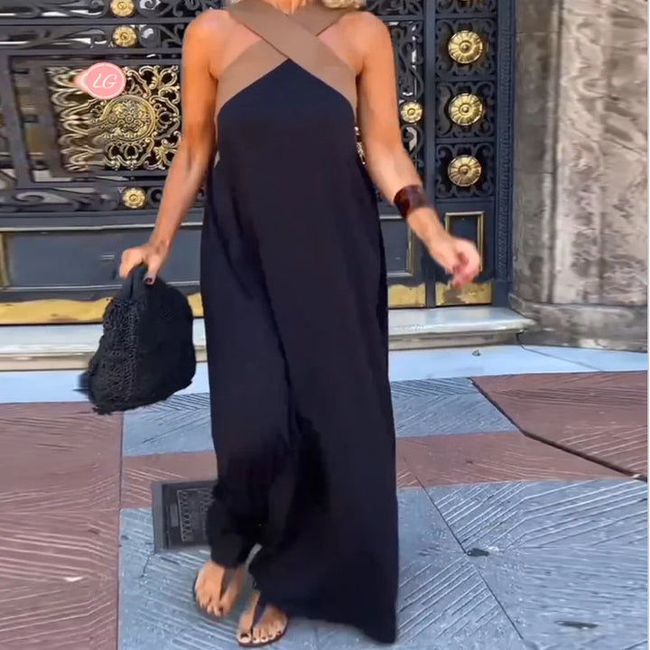 Aria - Classy Cross-Border Ankle-Length Dress