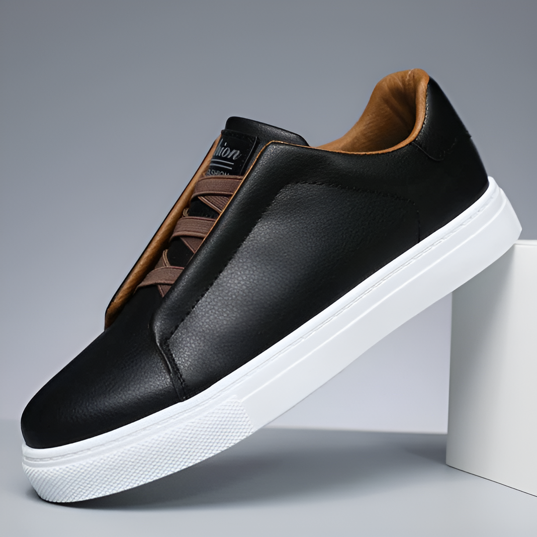 Men Classic Vegan Leather Trainers | Riven