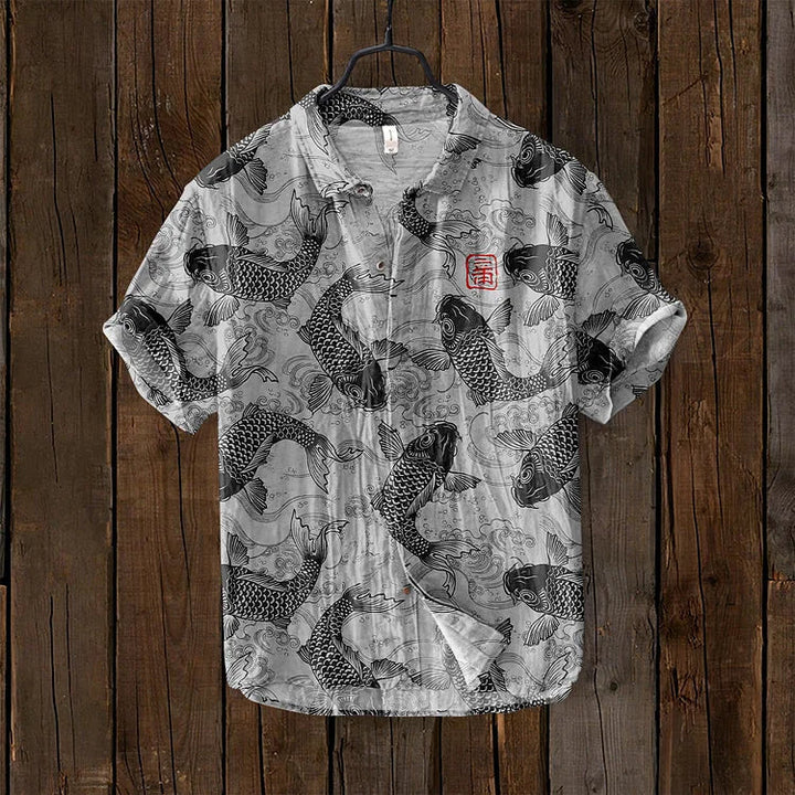 Men Casual Shirt with Fishing Print | Nico