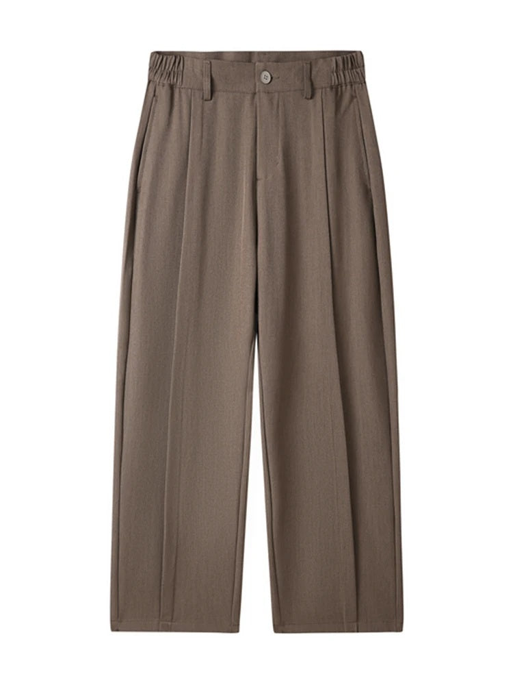 Men Wide-Leg Pleated Pants | Teo