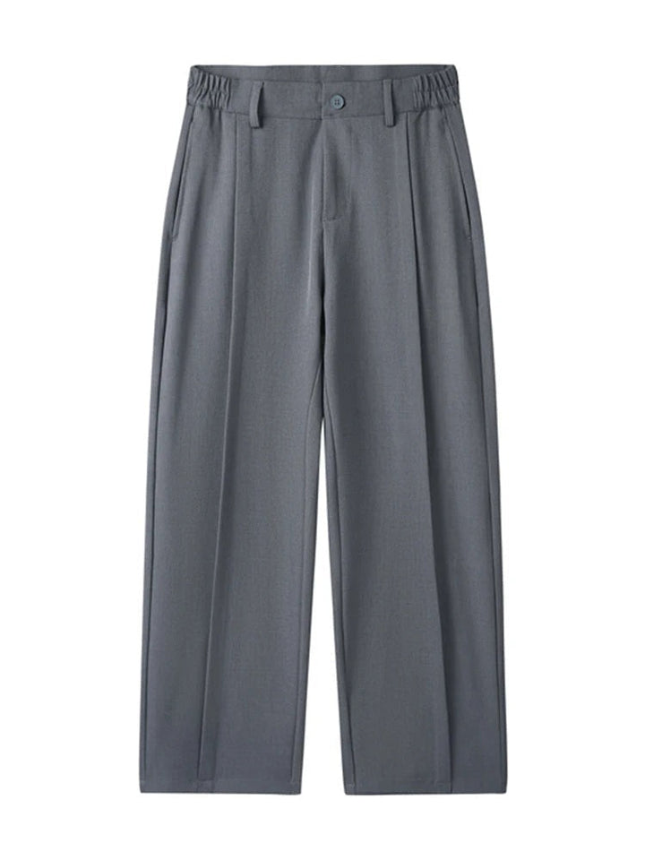 Men Wide-Leg Pleated Pants | Teo