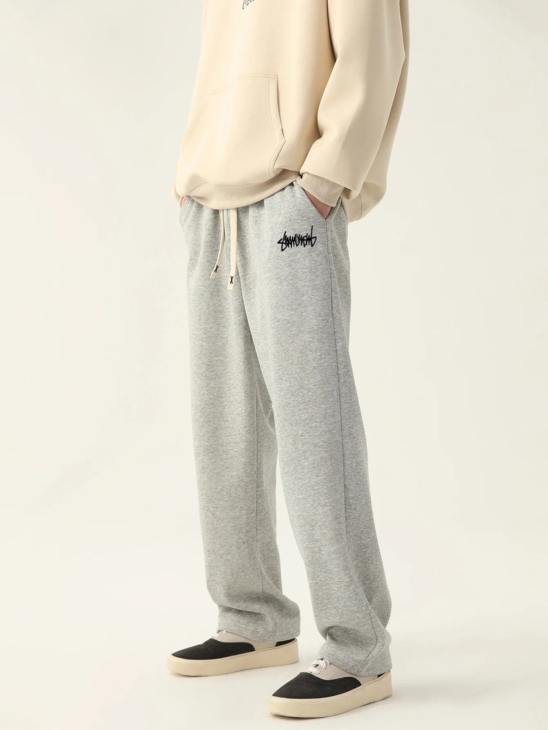 Men's Jogger Pants Black Cotton | Urban Style