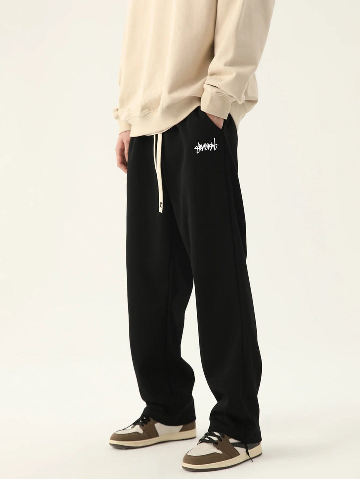 Men's Jogger Pants Black Cotton | Urban Style
