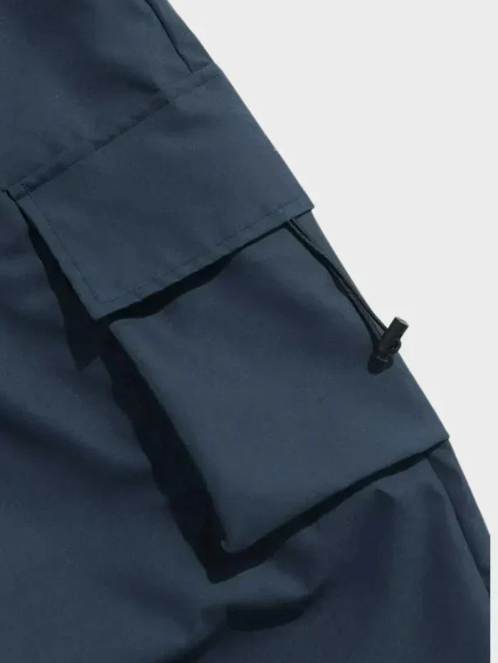 Men's Cargo Pants Black Cotton | Frode