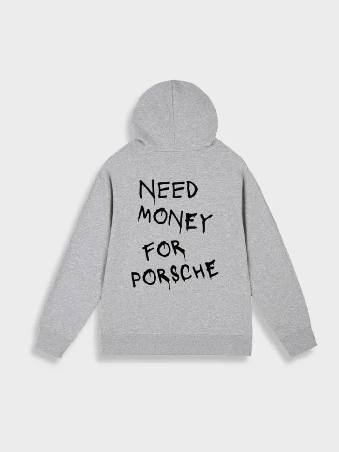 Men's Graphic Hoodie Black Cotton | Nicolai