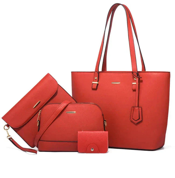 Ashby - Versatile 4-Piece Leather Handbag and Shoulder Bag Set