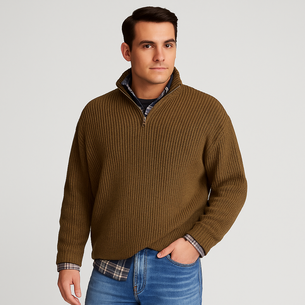 Men’s Classic Wool Blend Sweater | Asherick
