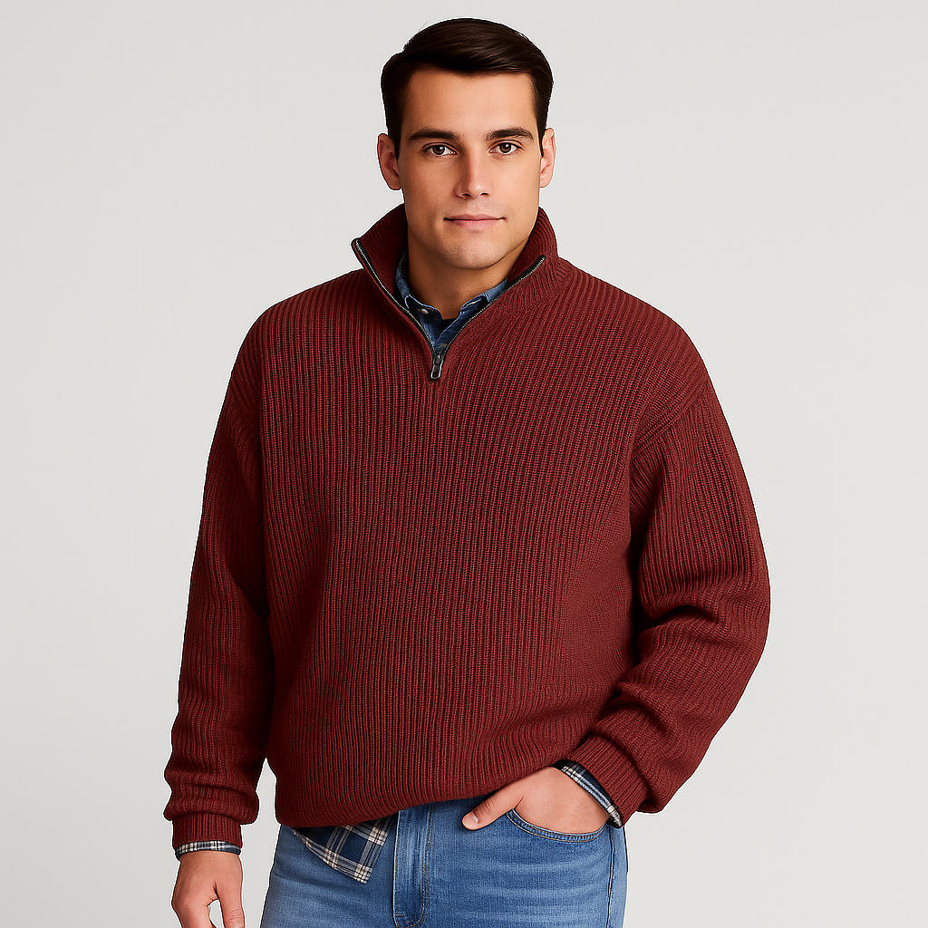 Men’s Classic Wool Blend Sweater | Asherick