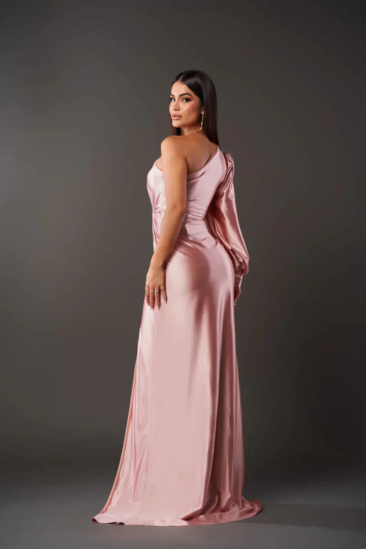 Bella - Chic Plaid Waist-Fitted Long With Side Slit