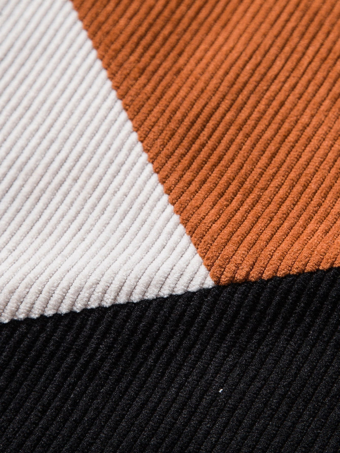 Men Color Block Corduroy T-Shirt for Men | Lance