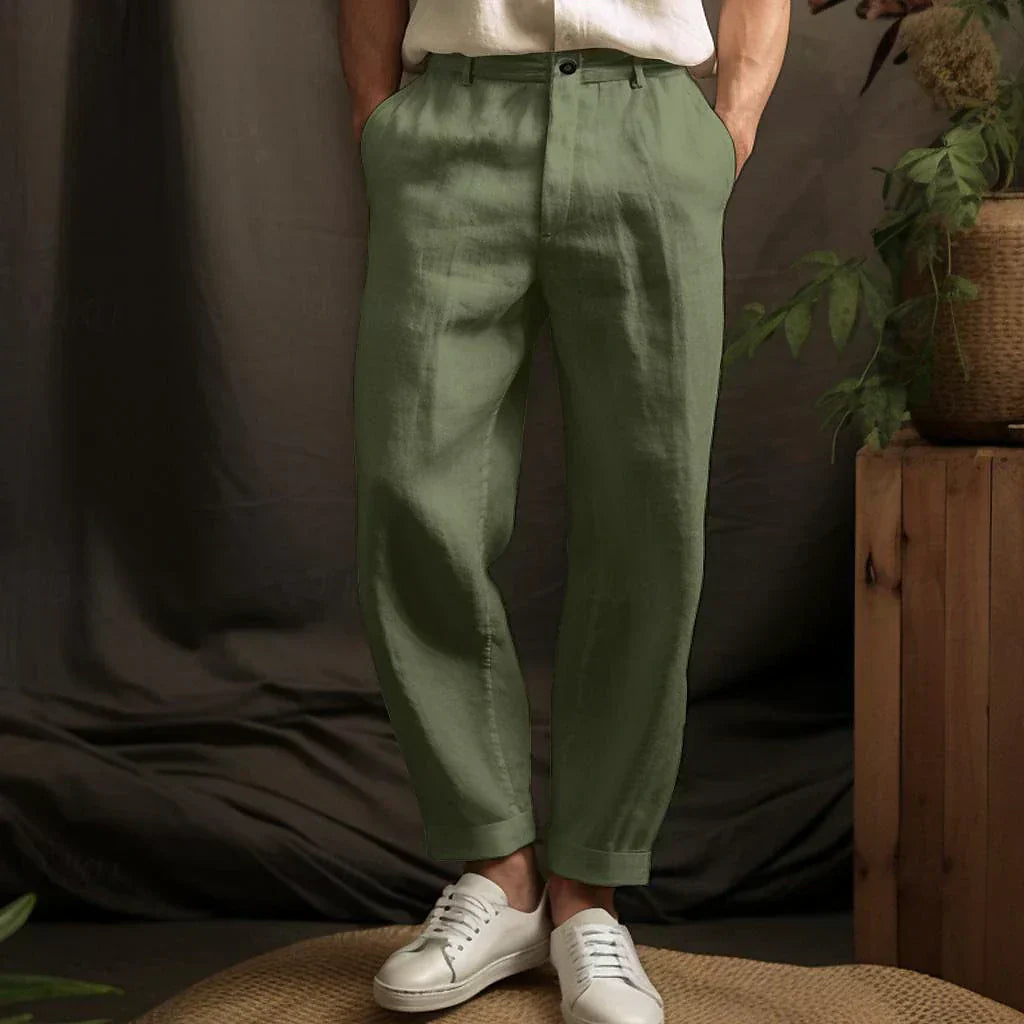 Men's Relaxed  Blend Trousers | Johan