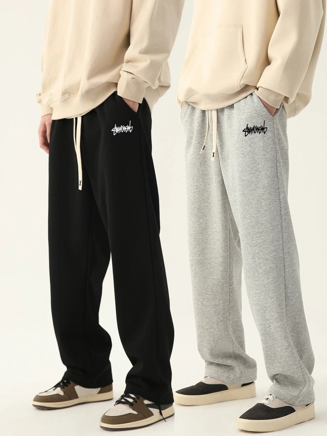 Men's Jogger Pants Black Cotton | Urban Style